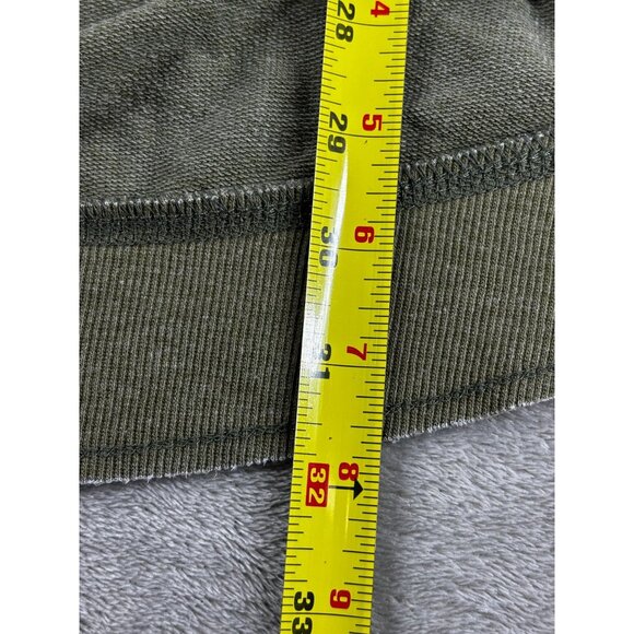 Z Supply Camo Sweater M Long Sleeve Crew Neck Distressed Hem Weekender Boho Slit - Picture 8 of 11